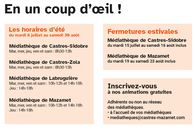 2025 07 08 Fermeture et horaire dété