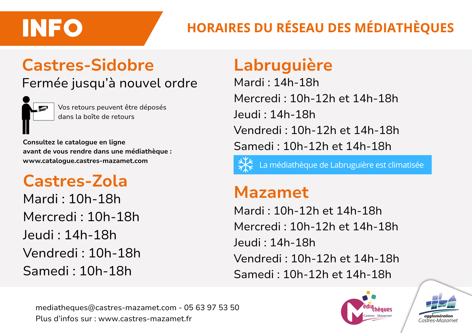 Horaires réseaux